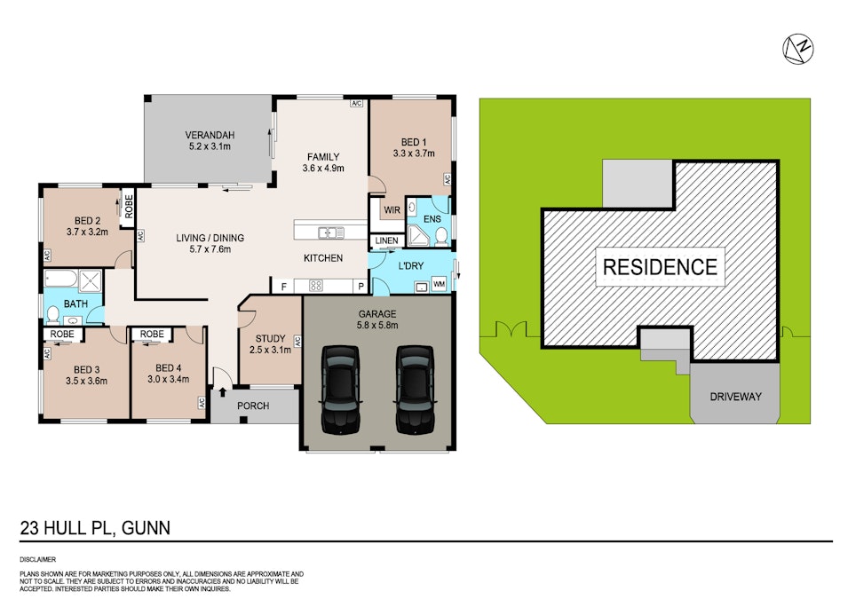 23 Hull Place, Gunn, NT, 0832 - Floorplan 1