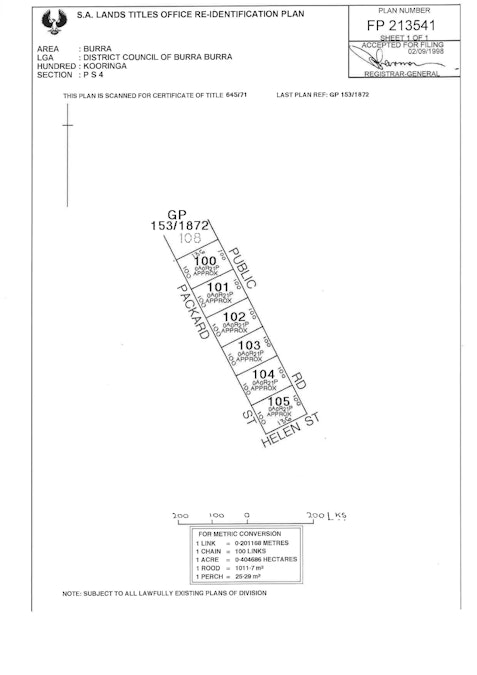 Lots 100-1 Packard Street, Burra, SA, 5417 - Floorplan 1