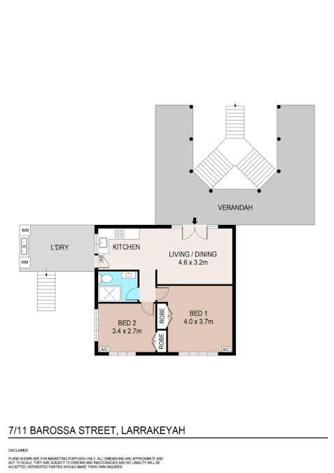 7/11 Barossa Street, Larrakeyah, NT, 0820 - Floorplan 1