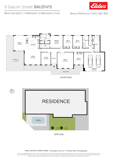 9 Gatum Street, Baldivis, WA, 6171 - Floorplan 1