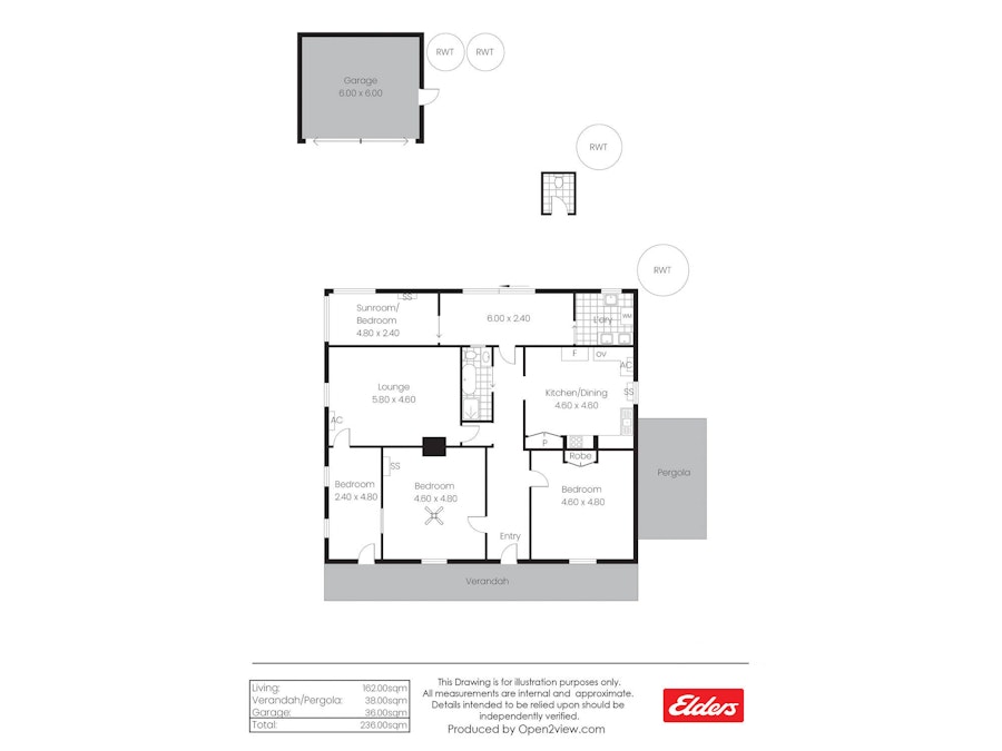 4 Fourth Street, Orroroo, SA, 5431 - Floorplan 1