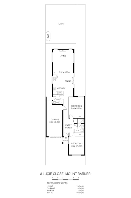 8 Lucie Close, Mount Barker, SA, 5251 - Floorplan 1