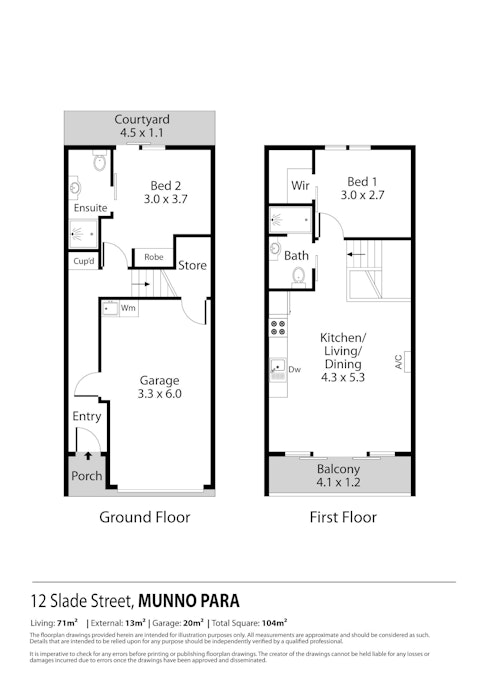 12 Slade Street, Munno Para, SA, 5115 - Floorplan 1