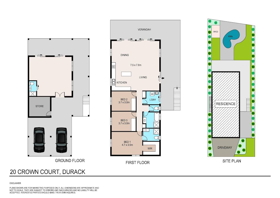 20 Crown Court, Durack, NT, 0830 - Floorplan 1