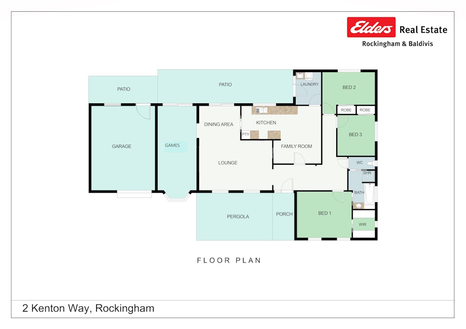 2 Kenton Way, Rockingham, WA, 6168 - Floorplan 1