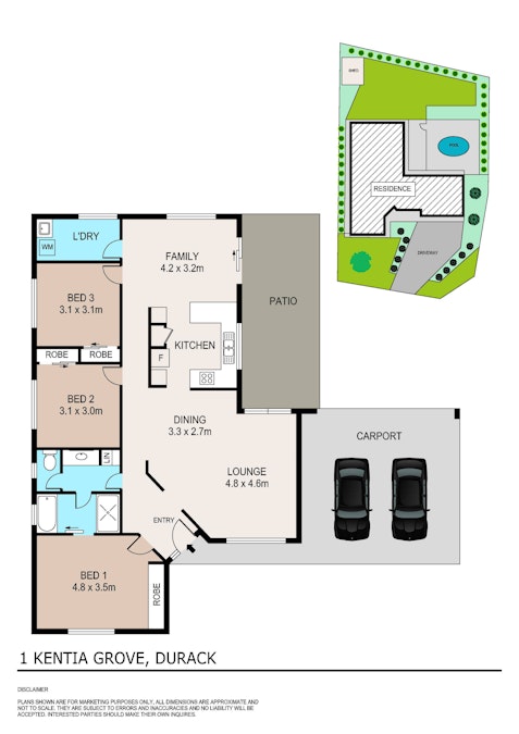 1 Kentia Grove, Durack, NT, 0830 - Floorplan 1