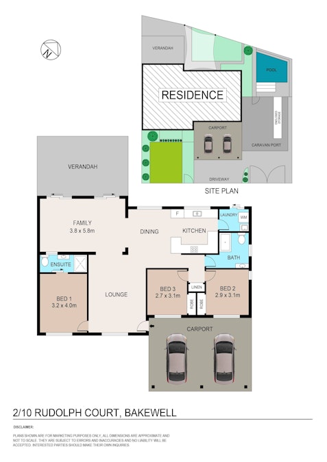 2/10 Rudolph Court, Bakewell, NT, 0832 - Floorplan 1