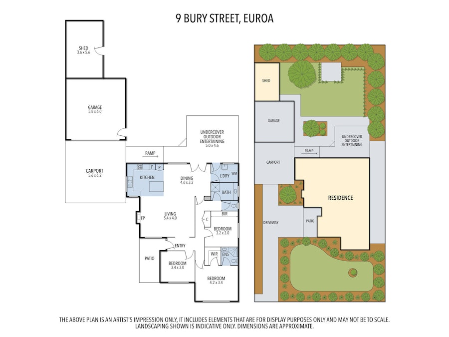 9 Bury Street, Euroa, VIC, 3666 - Floorplan 1