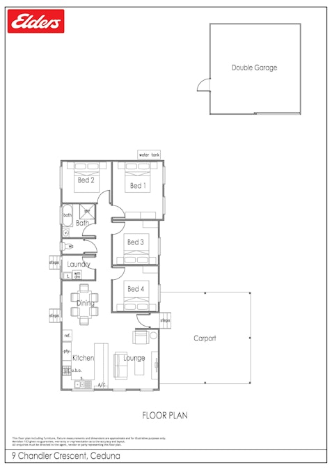 9 Chandler Crescent, Ceduna, SA, 5690 - Floorplan 1