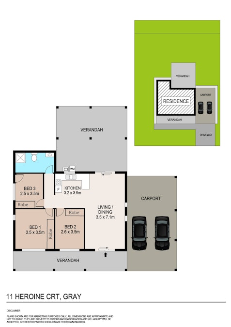 11 Heroine Court, Gray, NT, 0830 - Floorplan 1