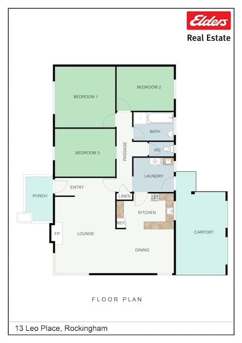13 Leo Place, Rockingham, WA, 6168 - Floorplan 1