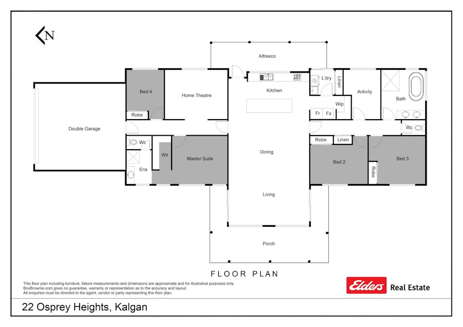 22 Osprey Heights, Kalgan, WA, 6330 - Floorplan 1