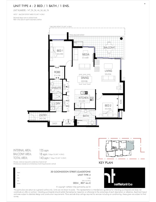 14/30 Goondoon Street, Gladstone Central, QLD, 4680 - Floorplan 1