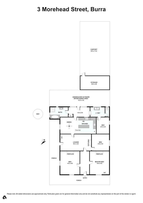 3 Morehead Street, Burra, SA, 5417 - Floorplan 1