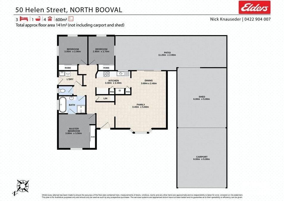 50 Helen Street, North Booval, QLD, 4304 - Floorplan 1