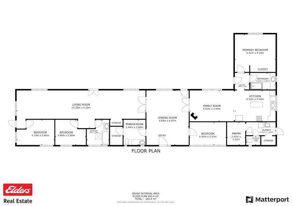 15 Clarke Street, West Toodyay, WA, 6566 - Floorplan 1