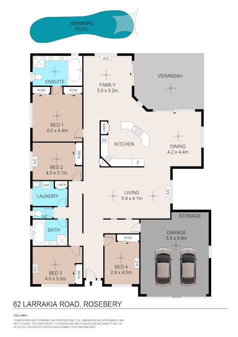 62 Larrakia Road, Rosebery, NT, 0832 - Floorplan 1