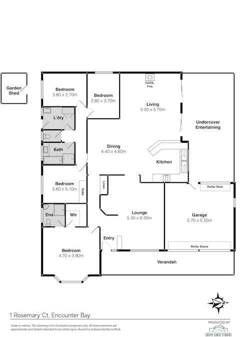 1 Rosemary Court, Encounter Bay, SA, 5211 - Floorplan 1