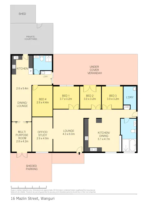 16 Mazlin Street, Wanguri, NT, 0810 - Floorplan 1