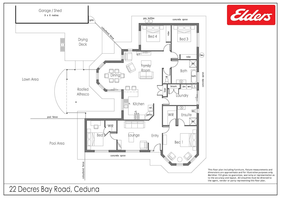 22 Decres Bay Road, Ceduna, SA, 5690 - Floorplan 1