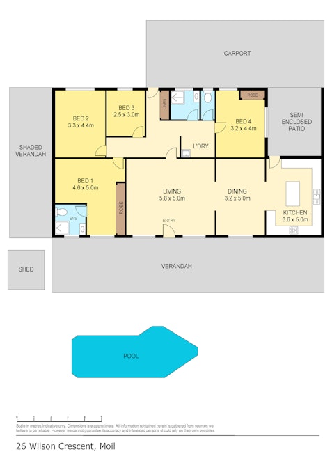 26 Wilson Crescent, Moil, NT, 0810 - Floorplan 1