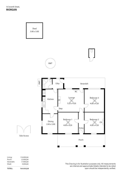 16 Seventh Street, Morgan, SA, 5320 - Floorplan 1