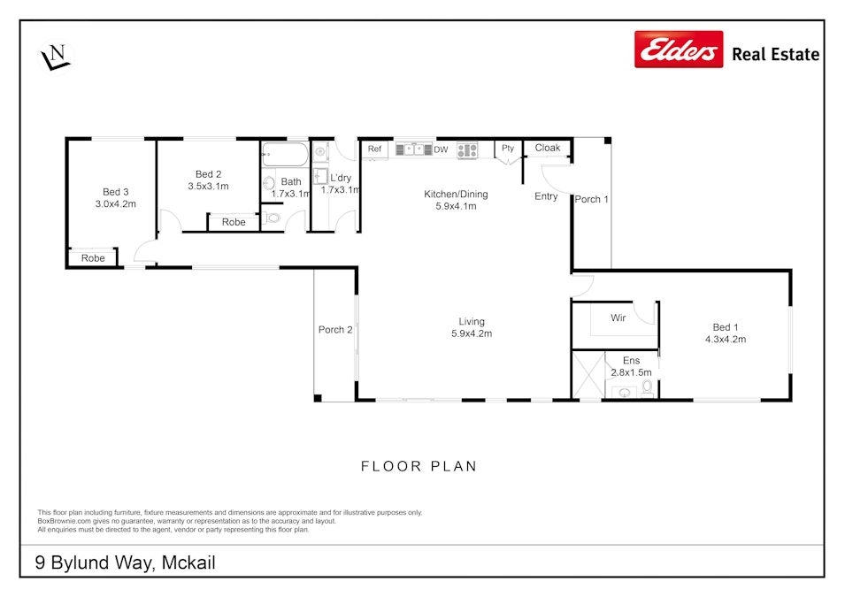 9 Bylund Way, Mckail, WA, 6330 - Floorplan 1