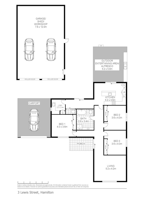 3 Lewis Street, Hamilton, VIC, 3300 - Floorplan 1