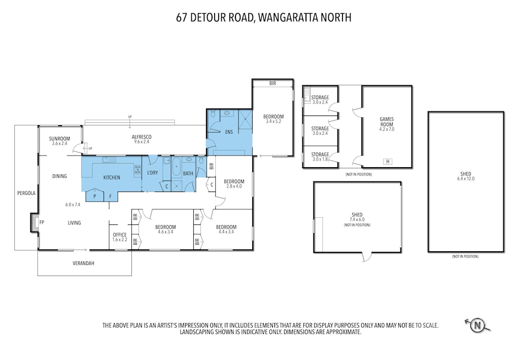 67 Detour Road, North Wangaratta, VIC, 3678 - Floorplan 1