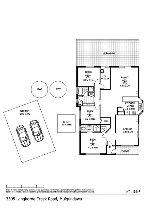3305 Langhorne Creek Road , Mulgundawa, SA, 5255 - Floorplan 1