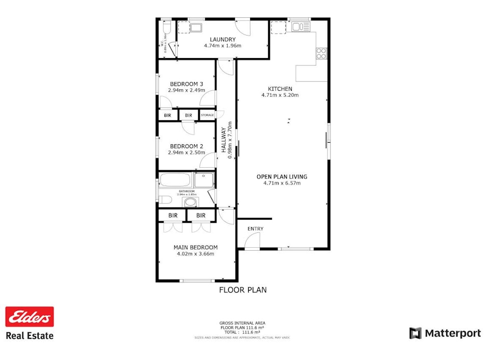 14 Bunker Way, Northam, WA, 6401 - Floorplan 1