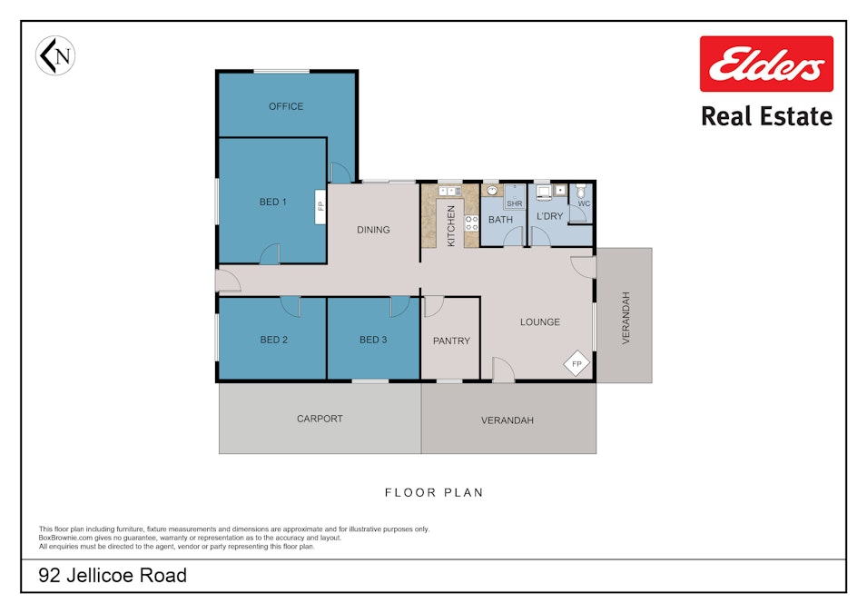 92 Jellicoe Road, Kendenup, WA, 6323 - Floorplan 1