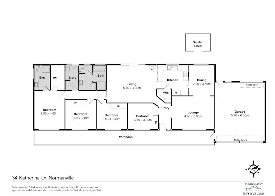 34 Katherine Drive, Normanville, SA, 5204 - Floorplan 1