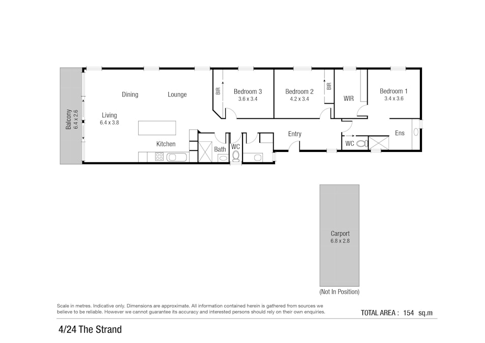 4/25 The Strand, North Ward, QLD, 4810 - Floorplan 1