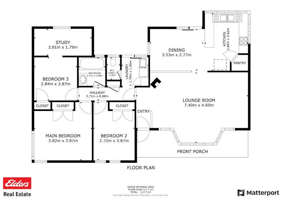 22 Knight Street, Meckering, WA, 6405 - Floorplan 1