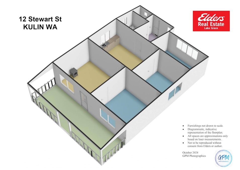 12 Stewart Street, Kulin, WA, 6365 - Floorplan 2