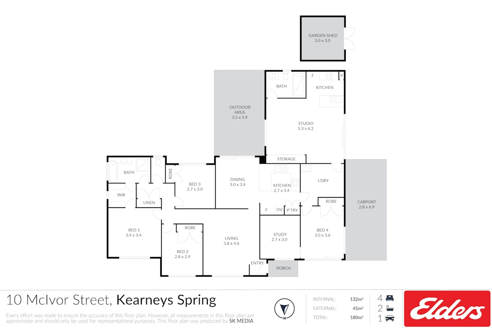 10 Mcivor Street, Kearneys Spring, QLD, 4350 - Floorplan 1