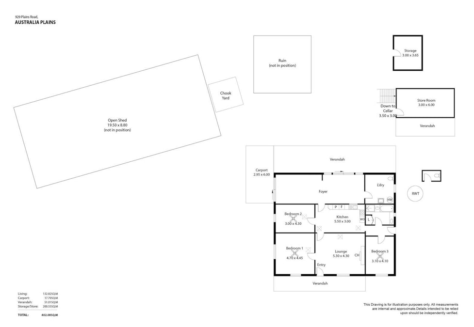 929 Plains Road, Australia Plains, SA, 5374 - Floorplan 1