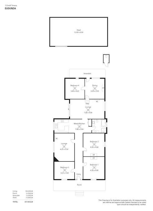 13 South Terrace, Eudunda, SA, 5374 - Floorplan 1