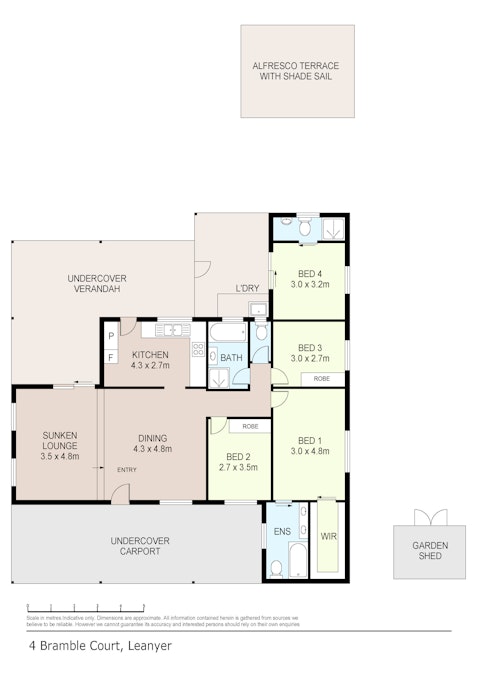 4 Bramble Court, Leanyer, NT, 0812 - Floorplan 1