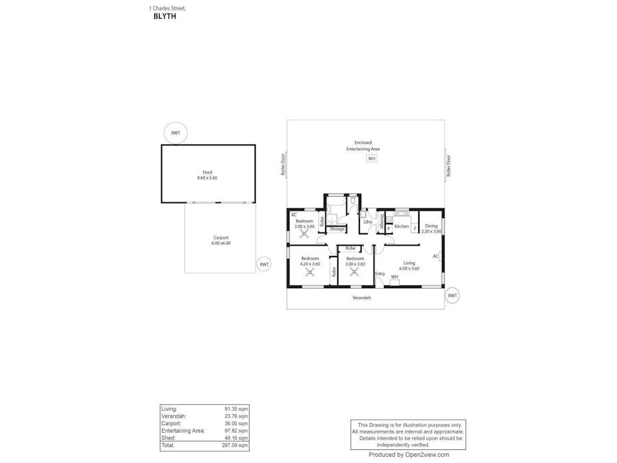 1 Charles Street, Blyth, SA, 5462 - Floorplan 1