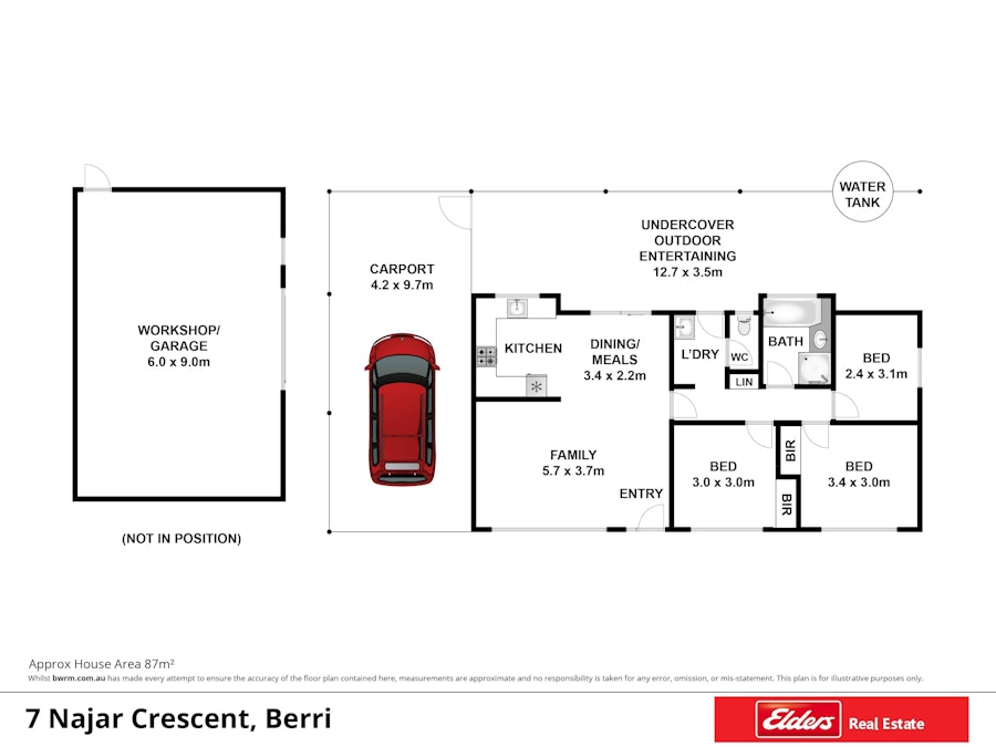 7 Najar Court, Berri, SA, 5343 - Floorplan 1