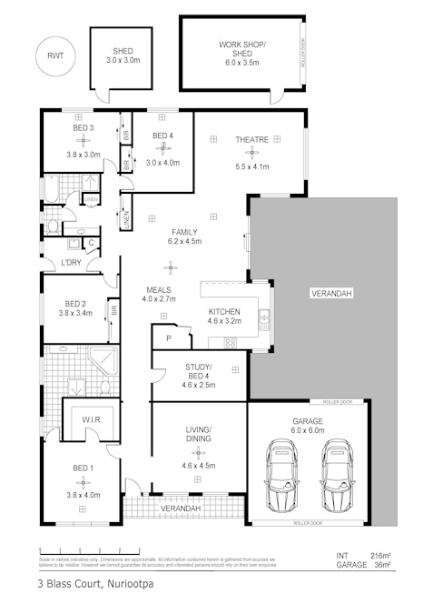 3 Blass Court, Nuriootpa, SA, 5355 - Floorplan 1