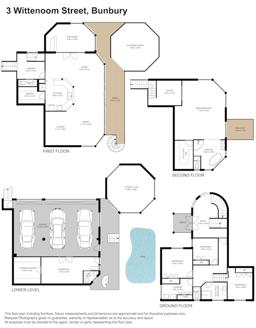 3 Wittenoom Street, Bunbury, WA, 6230 - Floorplan 1