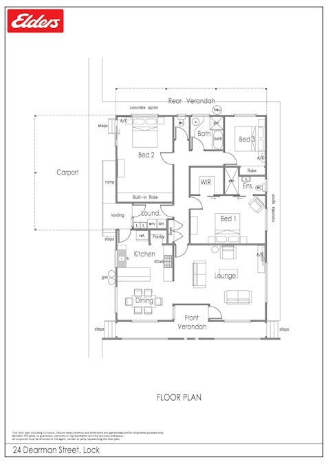 24 Dearman Street, Lock, SA, 5633 - Floorplan 1