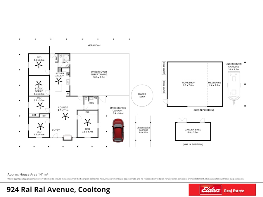 924 Ral Ral Avenue, Renmark, SA, 5341 - Floorplan 1