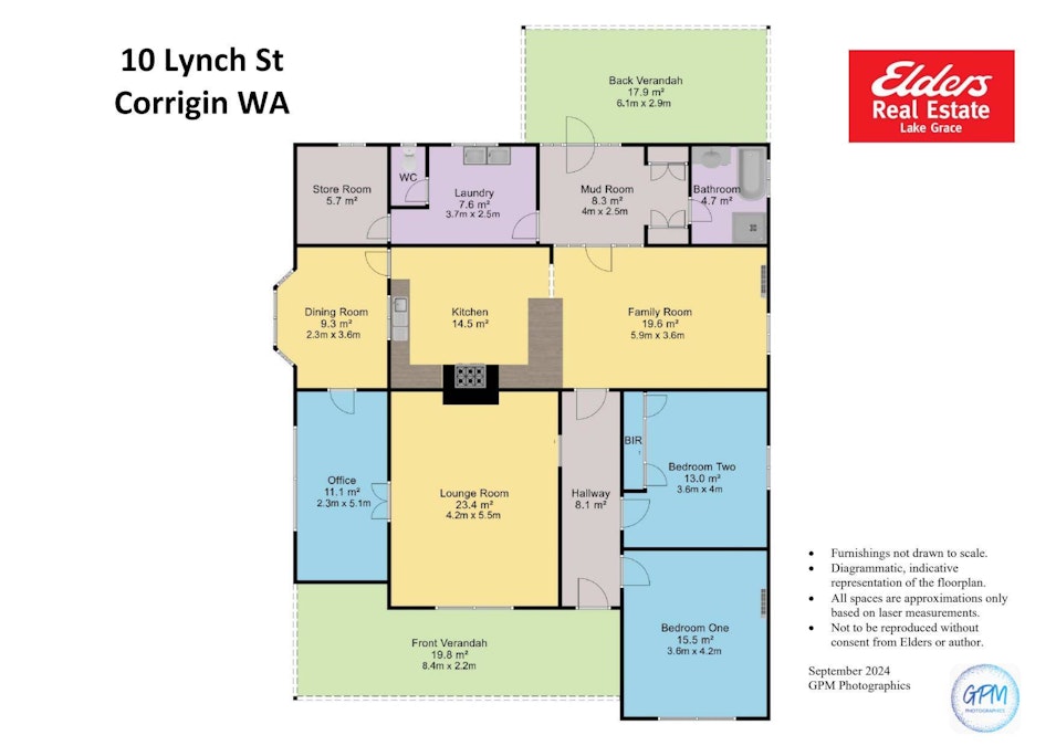 10 Lynch Street, Corrigin, WA, 6375 - Floorplan 1