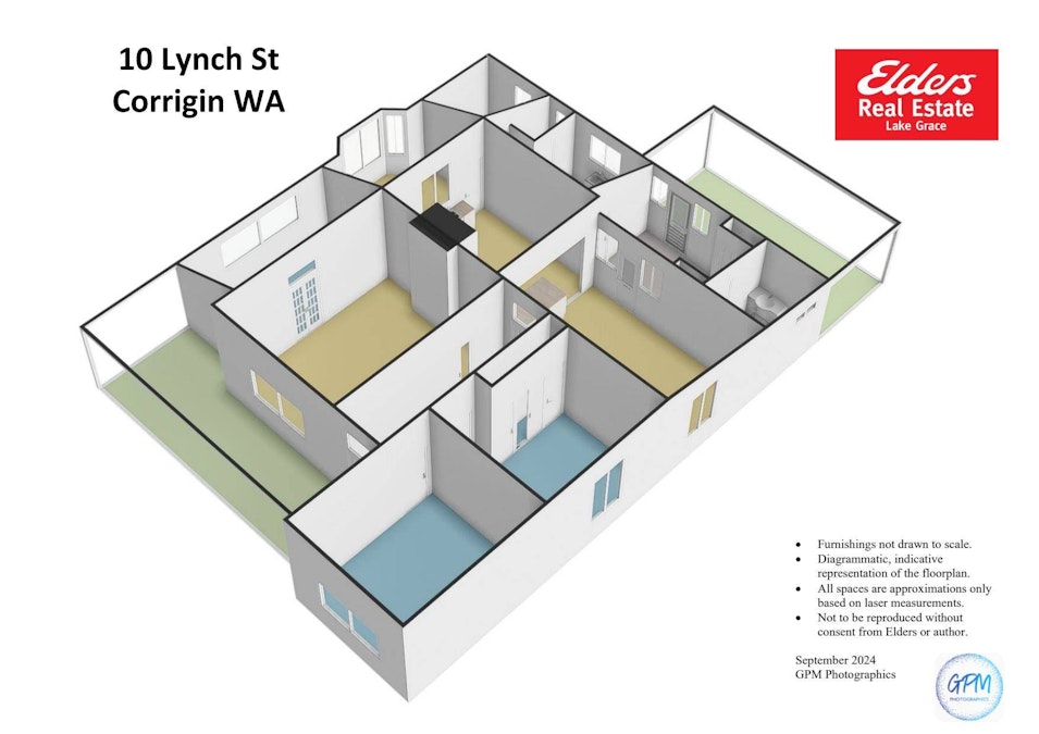 10 Lynch Street, Corrigin, WA, 6375 - Floorplan 2