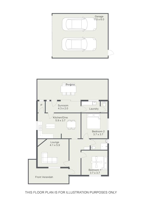 18 Pethick Street, Naracoorte, SA, 5271 - Floorplan 1