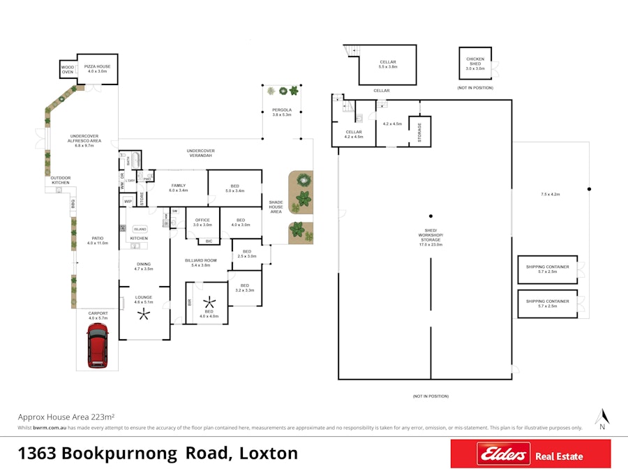 1363 Bookpurnong Road, Loxton, SA, 5333 - Floorplan 1